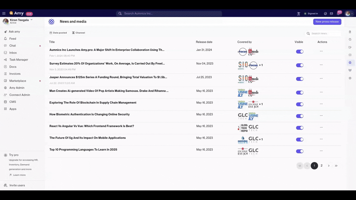 Press & Media Page illustration